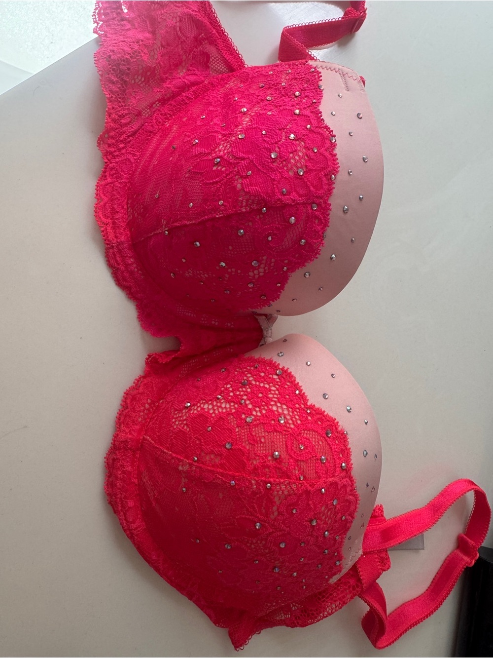 Victoria’s Secret hot pink bra